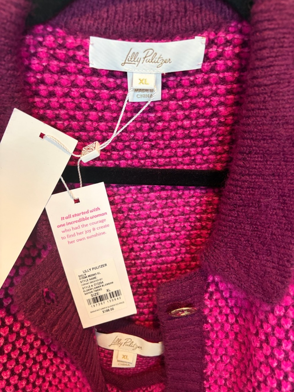 Lilly Pulitzer NWT Cormac Sweater Set in size XL - Picture 3 of 6